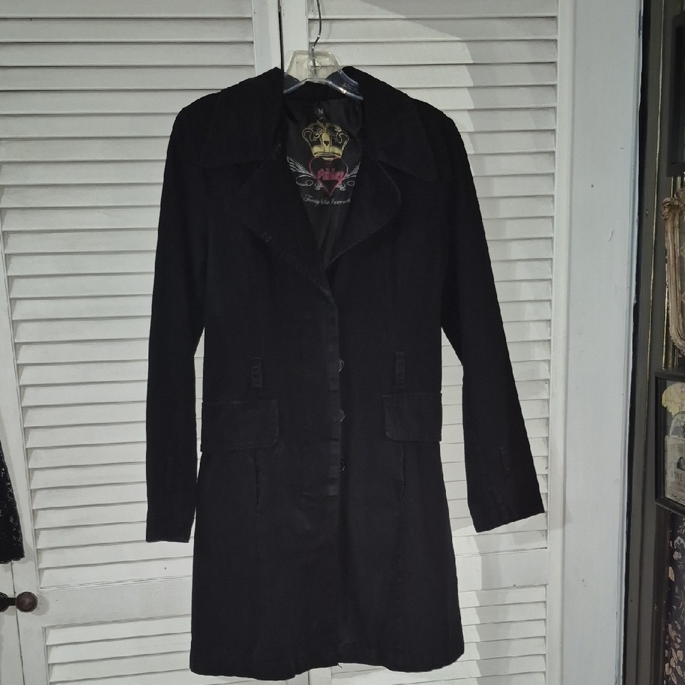 Elegant Black Women's Lightweight Trench Coat